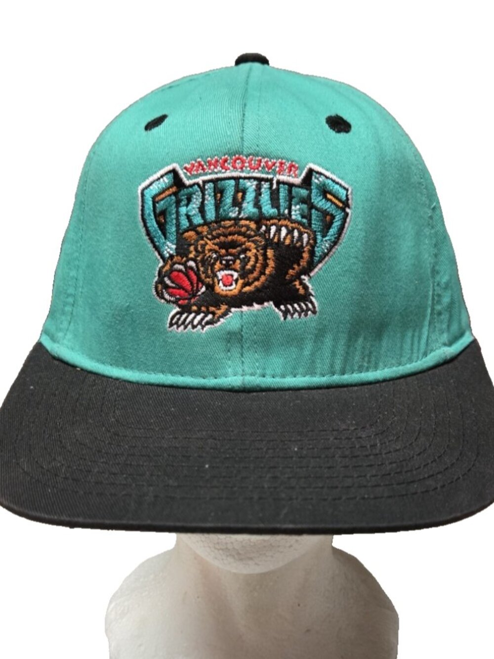 Vintage Hardwood Classics Vancouver Grizzlies SnapBack Adjustable Hat Cap Adidas